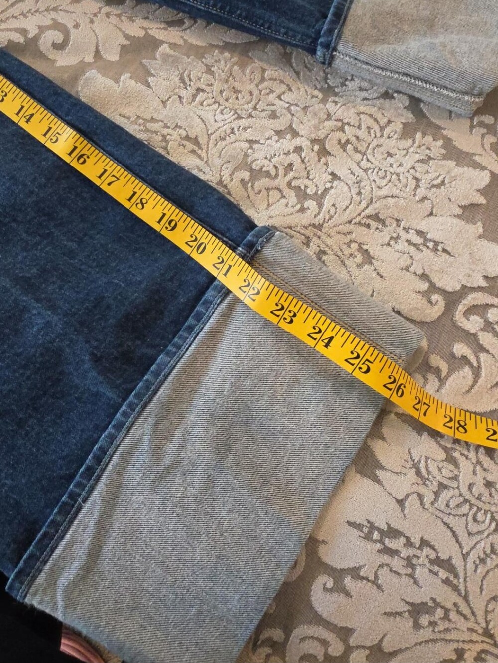 PAIGE Sasha Ankle Jeans Size 30 Dark Wash High Rise Wide Leg Cuffed Stretch - Picture 4 of 8